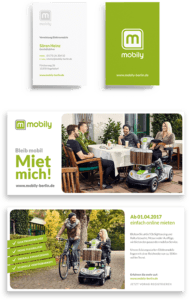 Flyer und Visitenkarte Mobily