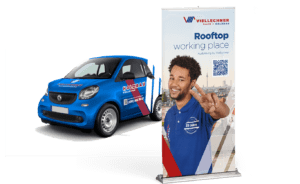 Rollup und Fahrzeugbeschriftung Viellechner
